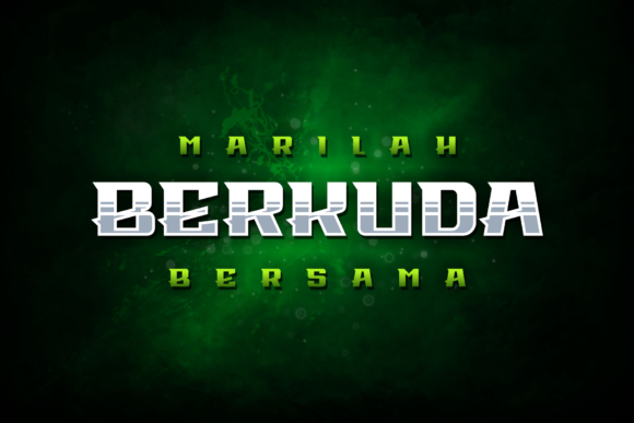 Berkuda Display Font Brings Campaign Energy