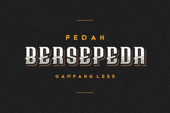Bersepeda: A Display Font Built for Digital Impact