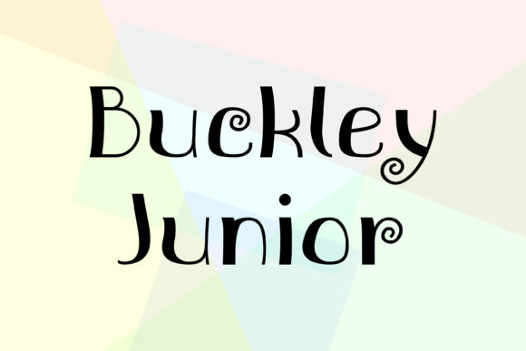 Buckley Junior: A Distinctive Display Font Worth Testing