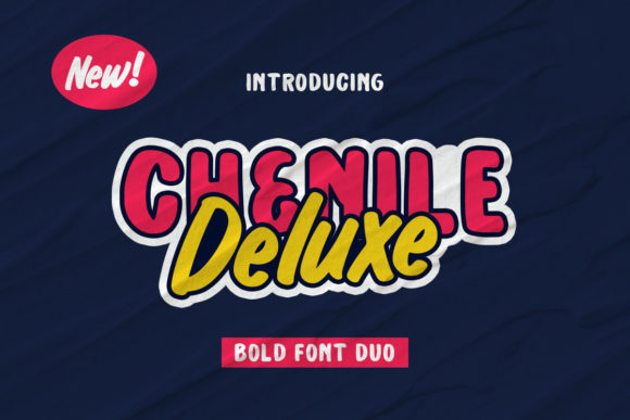 Chenile Deluxe: A Retro Display Font with Editorial Soul