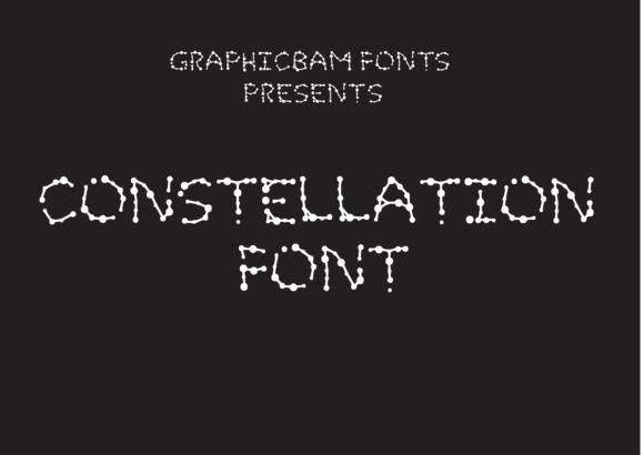 Constellation Font: A Sky Full of Stars for Editorial Design