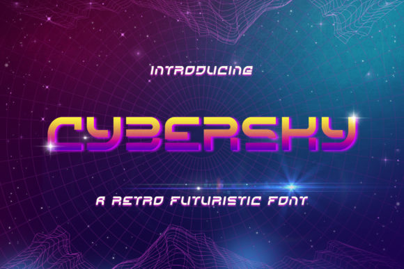 Cybersky: When a Display Font Carries the Whole Room
