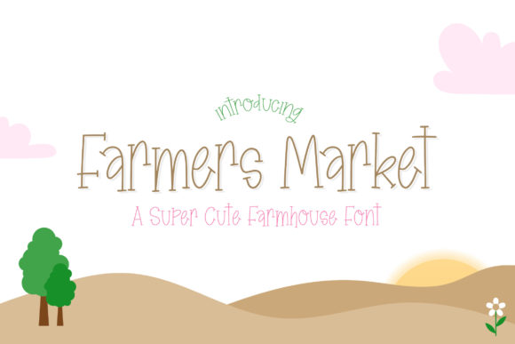 Farmers Market: A Cute, Thin Display Font for Publishers