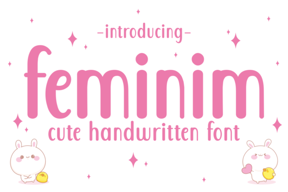 Feminim: A Cute, Tall, Friendly Display Font