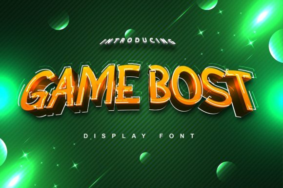 Game Bost: A Friendly Display Font for Makers