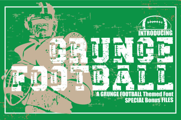 Grunge Football: A Bold Display Font for Campaign Creatives
