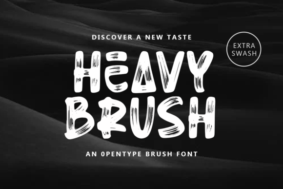 Heavy Brush: A Bold Display Font for Business Branding