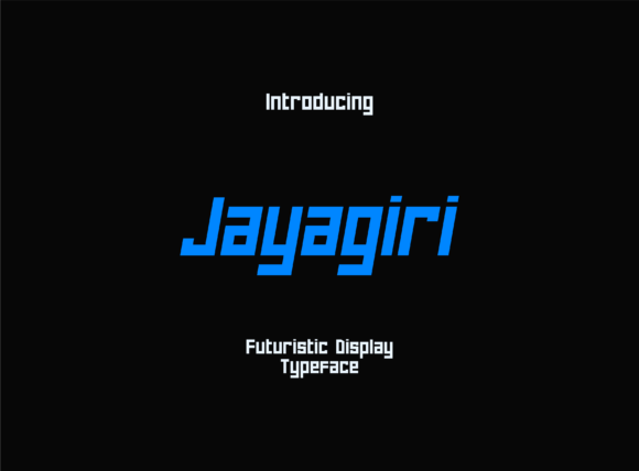 Jayagiri: A Bold Display Font for Modern Publishing