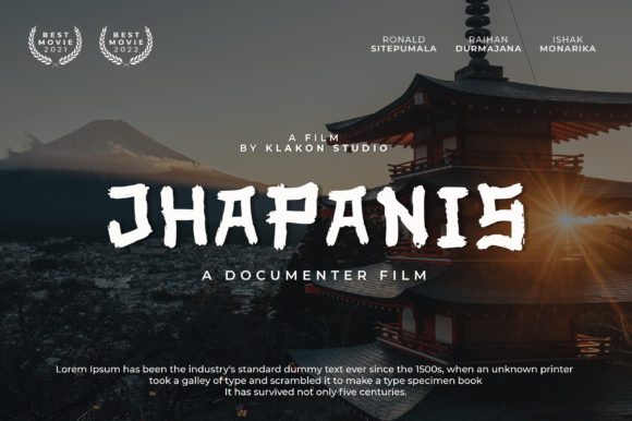 Jhapanis: A Japanese-Inspired Display Font for Crafters
