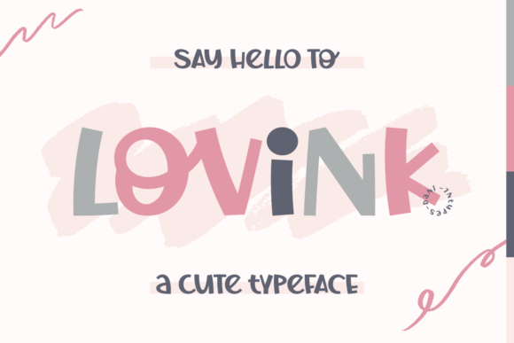 Lovink: A Playful Display Font That Feels Like a Smile