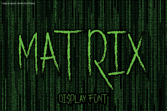 Matrix Display Font: Bold Typography for Handmade Products
