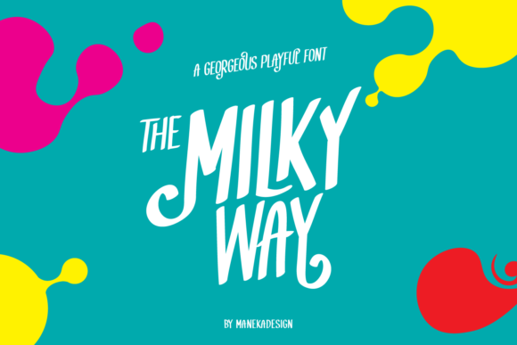 MilkyWay: A Bouncy Display Font That Makes Handmade Products Shine