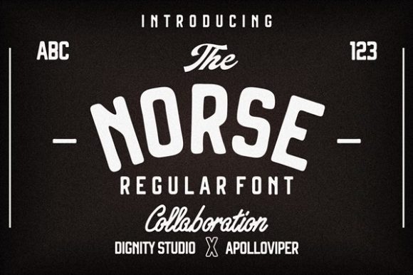 Norse: A Bold Display Font That Commands Attention