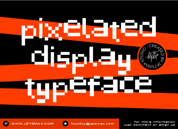 Pixelated: A Display Font for Bold Editorial Identity