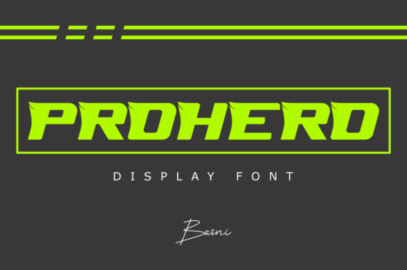 Prohero: A Display Font That Elevates Handmade Products