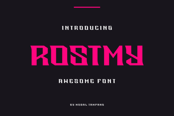 Rostmy Font Is a Quirky Display Typeface Made for Makers