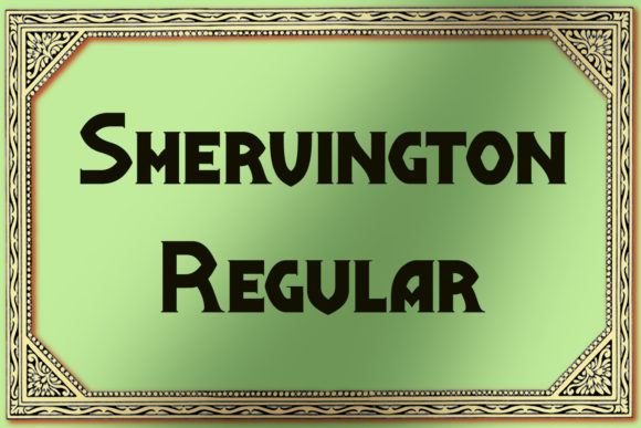 Shervington Display Font: Captivate Scrollers Instantly