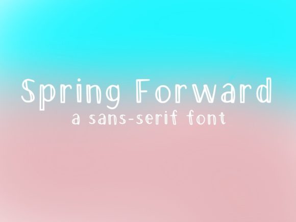Spring Forward: A Display Font That Elevates Your Brand