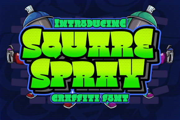 Square Spray: A Display Font for Bold Editorial Design