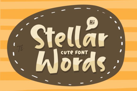 Stellar Words: A Bold Display Font for Digital Branding