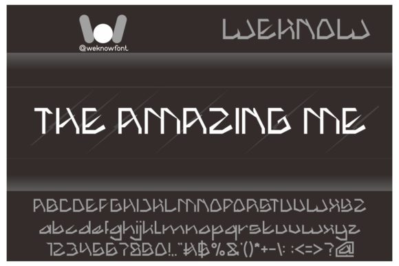 The Amazing Me Display Font for Handmade Creators