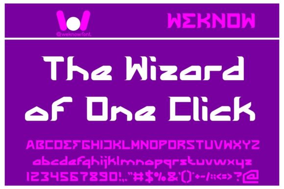 The Wizard of One Click: A Display Font That Builds Brand Trust
