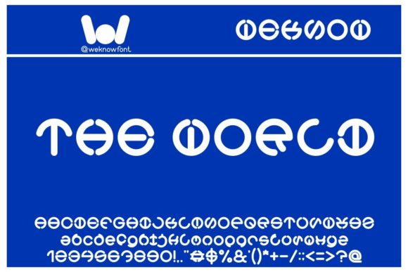 The World Font: A Techno Display Typeface for Bold Web Design