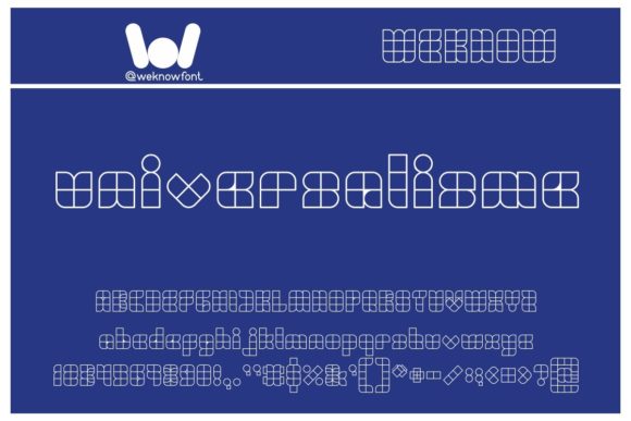 Universalisme: A Cool Display Font for Makers