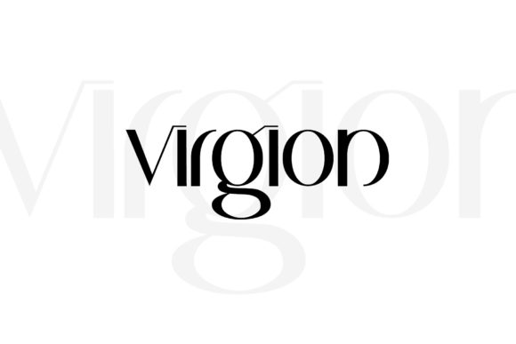 Virgion: A Minimalist Display Typeface for Digital Design